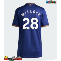 Camisa de Futebol Newcastle United Joe Willock #28 Equipamento Alternativo Mulheres 2025-26 Manga Curta
